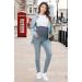 PACBREEZE Women's Maternity Jeans XL - Light Blue High Waist Denim Skinny Pants - Buy Online on SooperMarket.com