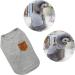 Yaodhaod Small Dog Shirt - Blue & Gray Cotton Clothing for Dogs & Cats (2 Pack) | Perfect for Teacup Teddies & Dwarf Rabbits - Buy Online on SooperMarket.com