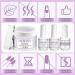 Saviland Clear 5-In-1 Builder Nail Gel Kit for Strengthening, Repair, and Extensions - Home DIY Nail Repair and Strengthening Kit - Buy Online on SooperMarket.com