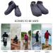 Rehomy Waterproof Shoe Covers | Non-Slip Silicone Rain Overshoes with Zipper | Outdoor Shoe Protector for Kids, Men, Women | Black L (EU 38-42) - Buy Online on SooperMarket.com