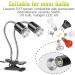 IOOTSEA Reptile Aquarium Heat Lamp 50W, Double Head UVA UVB Bulbs, Adjustable Holder for Turtle Lizard Snake - Pet Heating Light - Buy Online on SooperMarket.com