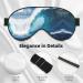 SSIMOO Big Sea Wave HD Soft Sleep Eye Mask | Breathable Travel Eye Patch for Women | Ideal for Relaxation & Comfort - Buy Online on SooperMarket.com