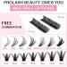 280 Pcs 40D+50D Mixed Cluster Lashes - DIY Eyelash Extensions at Home - 9-15 Mix - Large Size - Buy Online on SooperMarket.com