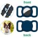 Ainiv Silicone Protection Case for Apple Airtag - 2-Piece Set in Black & Blue | Durable Pet Collar Accessories for Dog & Cat Tracking - Buy Online on SooperMarket.com