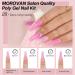 Morovan Poly Gel Nail Kit for Beginners - Pink Nude Poly Gel Nail Kit with UV Lamp | Professional Nail Extension Starter Kit with French Nail Art - Buy Online on SooperMarket.com