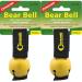 Coghlan's Bear Bell Yellow w/Magnetic Silencer & Loop Strap Warns Animals 2-Pack