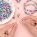 500pcs Quefe Craft Beads for Bracelets Making - Ink Patterned Space Acrylic Beads with Spacer Beads and Crystal String (8mm) - Buy Online on SooperMarket.com