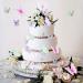 60 Blue Purple Butterfly Cake Toppers with Happy Birthday Topper | 3D Mixed Size Color Decoration Set for Birthday & Wedding Party Supplies - Buy Online on SooperMarket.com