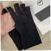 Anti UV Gloves Sunblock Gloves UV Shield Protection Fingerless Gloves for Gel Nail Lamp 1Pair Black - Buy Online on SooperMarket.com