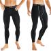 TELALEO Men's Compression Pants 4 Pack - Large Size | Sports Tights for Workout, Running, and Performance | Athletic Baselayer Leggings in Black - Buy Online on SooperMarket.com