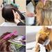 Professional Hairdresser Clips - 12PC Plastic Hair Clips Set | Black & Colorful Combi-Clip Hair Terminals for Women - International Shipping Available - Buy Online on SooperMarket.com