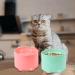 Heyu-Lotus Raised Cat Bowl Cat Bowls with Stand Tilted Elevated Cat Slow Feeder Cat Food Bowls Ergonomic Cat Feeding Bowls Cat Food Water Bowl Cat Dishes Raised Cat Feeder - Buy Online on SooperMarket.com
