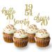 24 Pcs Glitter 70th Birthday Cupcake Toppers Since 1954 Cupcake Picks for Man Woman 70th birthday decoration 70th Party Cake Decoratios (Gold)