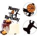 Blumomon Basketball Cake Decoration - 1 Piece Happy Birthday Shield Attachment for Sports Theme Party - Perfect for Young Girls - Buy Online on SooperMarket.com