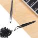 Dawafit Nail Art Rhinestones Tweezers Set - 4pcs Black Straight & Curved for Precision Beauty - Buy Online on SooperMarket.com