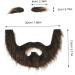 HAPINARY 1 Set Beard Dress up Brown Beard Pirate Cosplay Prop Grey Santa Claus Beard Gnome Beard Plush - Buy Online on SooperMarket.com