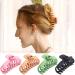 Tocess Large Hair Claw Clips for Women - Strong Hold 4.33 Inch Matte Clips (4 Pcs) - Ideal for Thin, Thick, Curly Hair - Black, Khaki, Pink, Green - Buy Online on SooperMarket.com