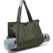 BOCMOEO Waterproof Yoga Mat Bag for Women | Shoulder Gym Bag with Mat Holder & Wet Pocket | Ideal for Gym, Yoga, Pilates, Travel, Beach | Green - Buy Online on SooperMarket.com