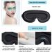 HUIBENYOU 3D Eye Covers for Sleeping - 2pcs Black Sleep Mask for Insomnia, Lunch Breaks & Anytime Rest - Soft, Comfortable & Completely Blindfolded - Buy Online on SooperMarket.com