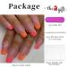 RUNRAYAY 24pcs Orange Press on Nails - Medium French Tips Artificial Nails for Women & Girls | Easy Glue-On Fake Nails - Buy Online on SooperMarket.com