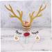 Didiseaon 10 Sets Glitter Outfit Cocktail Garnish Birthday Cake Topper Christmas Reindeer Cupcake Topper Christmas Toppers Antler Flash Plug-in Baking Paper Insert Card Child Top Hat - Buy Online on SooperMarket.com