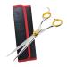 Sharf Gold Touch Pet Scissors, Straight Shears, Dog Grooming Scissors, Pet Grooming Shears Made of 440c Japanese Stainless Steel 8.5 Inches