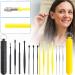 Heimeabi Stainless Steel Ear Wax Cleaner Tool Set - Korean Beauty, Black One Size - Buy Online on SooperMarket.com