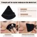8 Pcs Cotton Powder Puff Set for Makeup - JASSINS Triangle Super Soft Puffs for Concealer, Loose Powder, Foundation - Black - Buy Online on SooperMarket.com