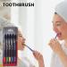 Calakono Soft Bamboo Toothbrush Set for Adults | 5 Black Charcoal Toothbrushes in Various Colors | Eco-Friendly Oral Care - Buy Online on SooperMarket.com