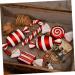 Zerodeko 1pc Christmas Candy Decoration christmas tree Cosmetics candy decorate Xmas Adornment outdoor christmas decorations decor Ornament pendant pvc set red Christmas household Red 15X6X6CM - Buy Online on SooperMarket.com