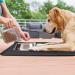 Emwel Dog Food Mat Silicone Dog Bowl Mat Non-Slip Cat And Dog Feeding Mat Waterproof Dog Placemat L (47 * 30) black 180g - Buy Online on SooperMarket.com
