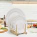 ChengFu Bamboo Baby Plate Holder | Kitchen Cabinet Organizer for Baby Dishes and Utensils - Buy Online on SooperMarket.com