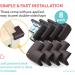 Soft Baby Proofing Corner Guards & Edge Protectors - Pre-Taped Table Corner Protector  Child Safety Furniture Bumper  Sharp Corner Cushions  8 Pack  Brown Brown Large (Pack of 8) - Buy Online on SooperMarket.com
