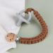Handmade Braided Cotton Pacifier Clips for Boys & Girls - 11 Inch Holder with Wooden Clips | Fits All Pacifiers & Teething Toys | 3 Pack (PlumGrayPink) - Buy Online on SooperMarket.com