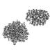 STOBOK Punk Jacket 100 Sets Flat Rivet Vintage Decor Leather Crafts Repair Rivet Flower Beads Rivets for DIY Bags Claws