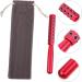 Healeved 1pc Face Firming Machine Facial Roller Eye Mini Face Roller Pink Business Card Holder Face Massager Facial Beauty Massager Face Lift Tool Ipl Red Aluminum Alloy 16.5X2cm Red - Buy Online on SooperMarket.com