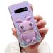 Tivenfezk Nadoli for Samsung Galaxy S10 Plus Hase Hidden Stand Shell caricature glitter rabbits stand Soft silicone bling cell phone case transparent protective cover samsung galaxy s10 plus purple