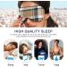 WELLDAY Brown Plaid Sleep Mask - Adjustable Eye Shade Cover for Men and Women - Buy Online on SooperMarket.com