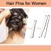 Bobby Pins 300 Hair Pins for Women Hair Grips U Shaped Hair Pins for Buns Hair Grips for Thick Hair Invisible Wave Hairgrip Hair Styling Pins with Storage Box (Black & Blonde & Brown) - Buy Online on SooperMarket.com