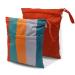 Wet Dry Bags for Diaper Bag - 2 Pack Washable Waterproof Reusable Pouch with Zipper Pocket for Cloth Diapers, Swimsuits, Pool, Beach, Dirty Clothes, Travel, Gym, Yoga Baby Stroller, Breast Pump Parts Orange