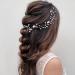 EASEDAILY Silver Leaf Flower Bride Wedding Hair Vine with Pearl Accents - 15.7inch Headpiece for Women and Girls - Buy Online on SooperMarket.com