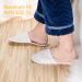 AQUEENLY Spa Slippers 24 Pairs - Velvet Closed Toe Disposable Non-Slip Slippers for Men and Women - Ideal for Hotel, Home, Guest Use - White - Buy Online on SooperMarket.com
