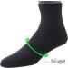 Yomandamor Men's Diabetic Socks 5-Pair Pack - Coolmax Ankle Socks with Arch Support, Size 10-13, Black - Buy Online on SooperMarket.com
