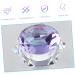 minkissy Nail Art Crystal Cup Cosmetics Cover Glass Purple Manicure 6.5x8cm Purple - Buy Online on SooperMarket.com