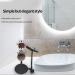 Modern Iron Alloy Shaving Brush & Razor Stand | Premium Home Grooming Essentials - International Shipping Available - Buy Online on SooperMarket.com