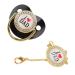 Buy Black Rhinestone Baby Pacifier | Safe Closed Loop Design for 6-18 Months | Jaw Development - Buy Online on SooperMarket.com