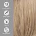 Haircube Short Bob Wig with Bangs - Heat-Resistant Synthetic Fiber Dark Root Ombre Ash Blonde - Perfect for Parties Cosplay & Daily Wear - Buy Online on SooperMarket.com
