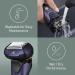 Panasonic ES-LV67 5-Blade Wet & Dry Electric Shaver for Men - Rechargeable & Responsive Beard Sensor - Multi-Flex 16D Head - UK 2-Pin Bathroom Plug - Navy & Black - Buy Online on SooperMarket.com
