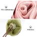 Angoily 3pcs Rose Bath Balls - Natural Loofah Body Scrubber & Shower Back Scrubber for Adults | High-Quality Bath Poufs & Brushes for Relaxing Bath Experience - Buy Online on SooperMarket.com