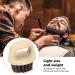 3-Part Shaving Brush Ring for Men | Soft Bristle Beard & Hair Styling Tool | Essential Hairdressing Comb & Cleaning Brush - Buy Online on SooperMarket.com